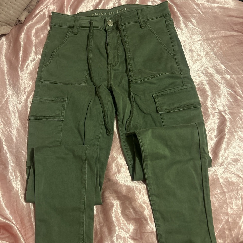 American Eagle Outfitters Men's Olive Cargo Pants